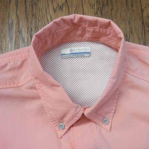 Columbia Coral Color PFG Performance Fishing Gear Omni-Shade Coral Color Shirt - Picture 3 of 7
